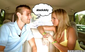 Enchanting busty blonde chick Bree Olson has a curvy butt and loves to fuck