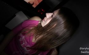 Hot brunette gf Vicki spreads wide for experienced stud