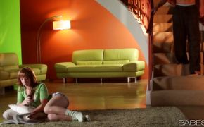 Box stimulation for insatiable redhead lady Dani Jensen