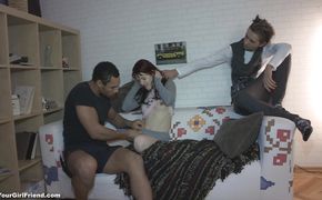 Babe Misha is appetizing and she enjoys riding a penis