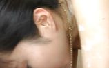 Shameless oriental lady Momo Junna riding pole in front of camera
