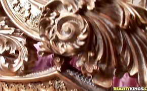 Aphrodisiac blonde sweetie Heather Starlet with perfect tits is always ready for some action