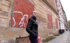 Appealing darling Victoria Waigel dazzles a tough male dangler with wild riding