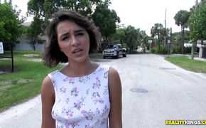 Hot-tempered Audrey Kisses is getting fucked and creampied