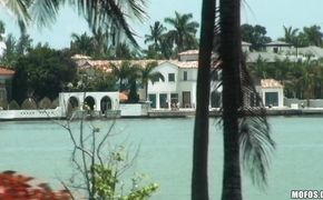 Awesome Riley Grey impales her skinny pussy on a pulsating dong