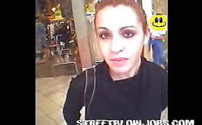 Gorgeous latin Roberta broke her personal rule and had sex with first lad she met