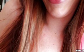 Elegant Lauren Phillips was caught masturbating so she got fucked good