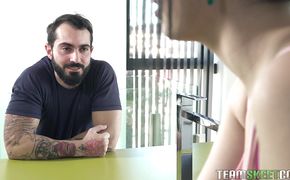 Mouthwatering latin Liz Rainbow got down and dirty with pussy tester