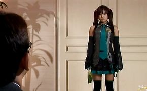 Voracious busty diva Miyu Hoshino's snatch for the firm drilling