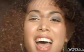 Tasty ebony teen perfection Serena Ali gets better at riding schlong every day